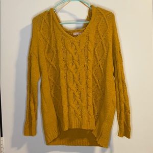 Never worn mustard hoodie sweater